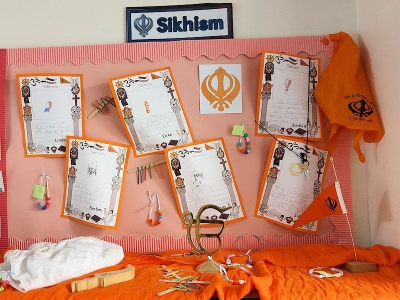 Reception's display on Sikhism