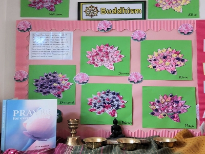 Year 2's display on Buddhism