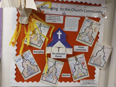 Year 3's display on Catholicism