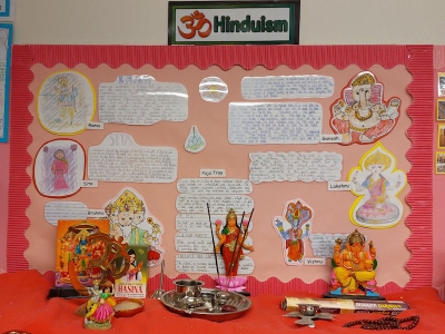 Year 5's display on Hinduism