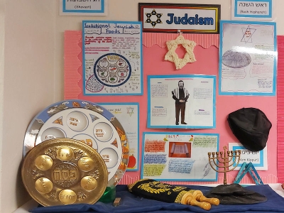 Year 6's display on Judaism