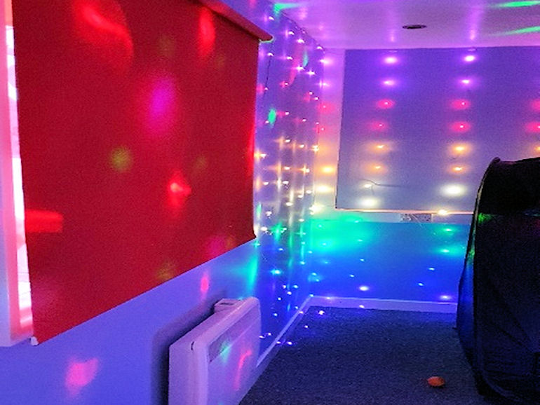 Sensory Room with lights and other sensory items