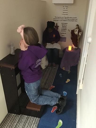 The opening of our Prayer Area
