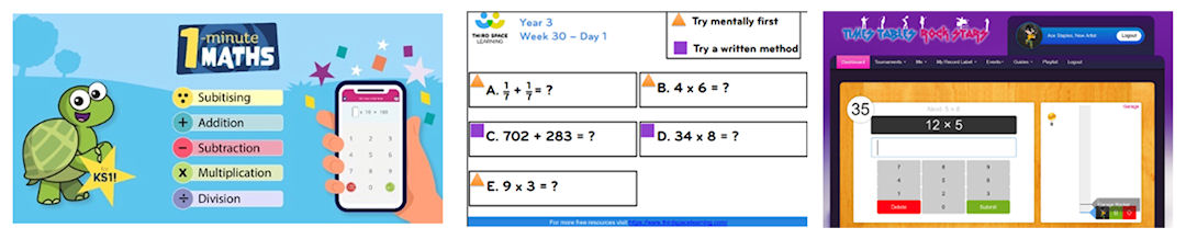 Maths morning tasks