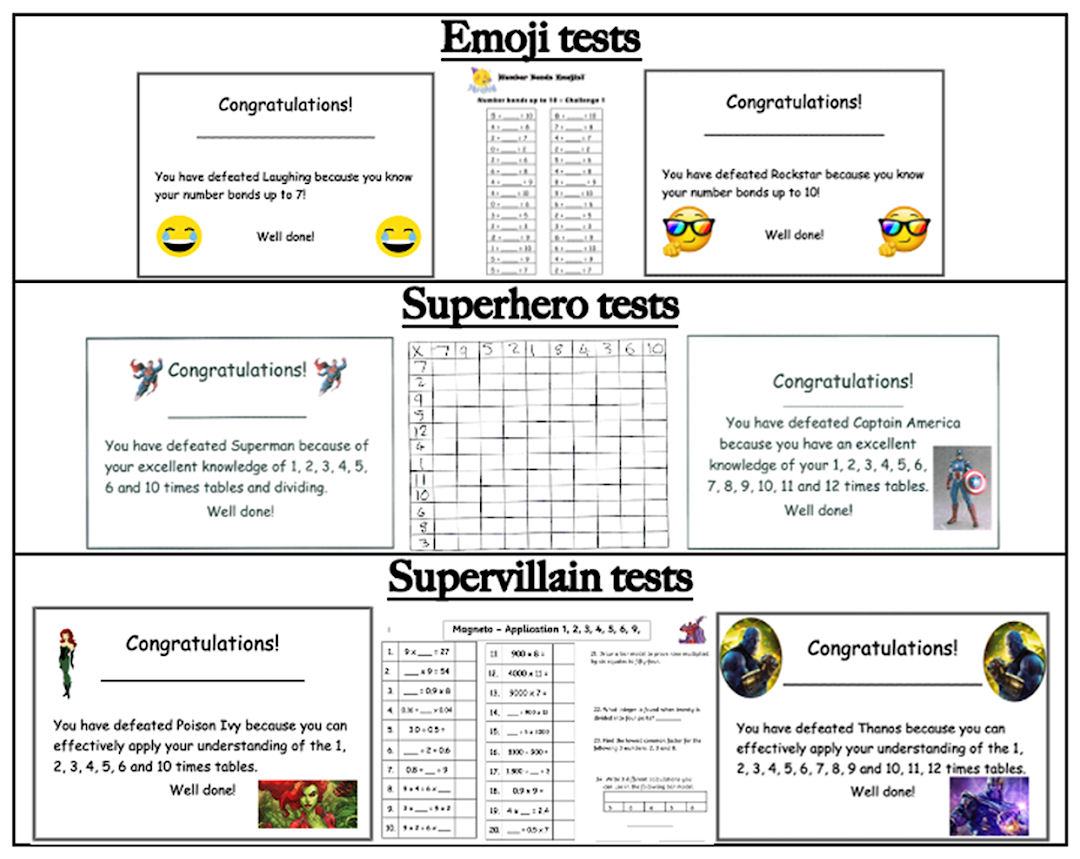 Example number fact tests